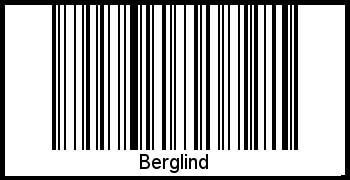 Barcode des Vornamen Berglind