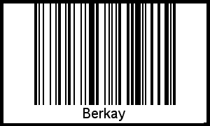 Interpretation von Berkay als Barcode
