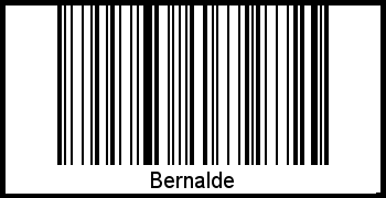 Interpretation von Bernalde als Barcode