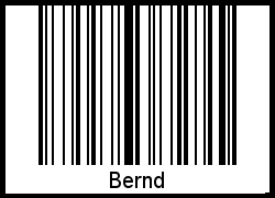 Der Voname Bernd als Barcode und QR-Code