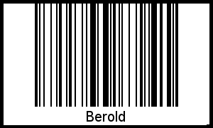 Der Voname Berold als Barcode und QR-Code