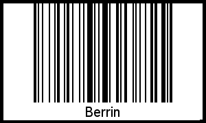 Berrin als Barcode und QR-Code