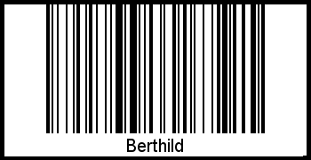 Interpretation von Berthild als Barcode
