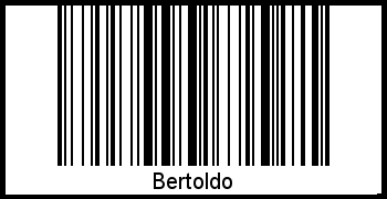 Interpretation von Bertoldo als Barcode