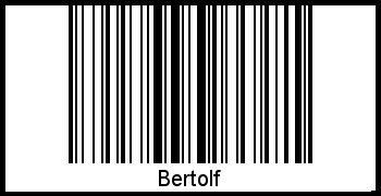 Barcode des Vornamen Bertolf