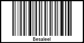 Der Voname Besaleel als Barcode und QR-Code