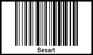 Besart als Barcode und QR-Code