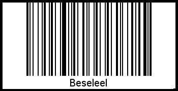 Der Voname Beseleel als Barcode und QR-Code