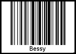 Der Voname Bessy als Barcode und QR-Code