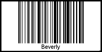 Barcode des Vornamen Beverly