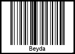 Interpretation von Beyda als Barcode