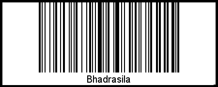Barcode des Vornamen Bhadrasila