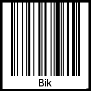 Barcode-Grafik von Bik