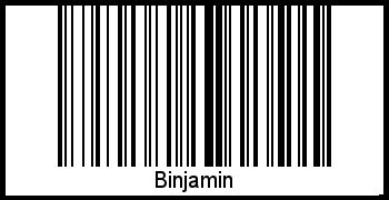Interpretation von Binjamin als Barcode