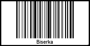 Biserka als Barcode und QR-Code