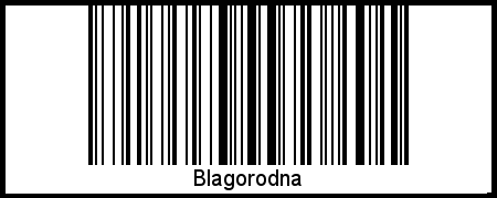 Barcode-Grafik von Blagorodna