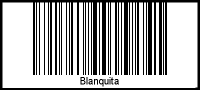 Blanquita als Barcode und QR-Code