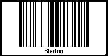 Barcode-Foto von Blerton