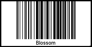 Barcode des Vornamen Blossom
