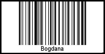 Interpretation von Bogdana als Barcode