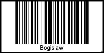 Barcode des Vornamen Bogislaw