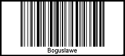 Boguslawe als Barcode und QR-Code