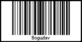 Der Voname Boguzlav als Barcode und QR-Code