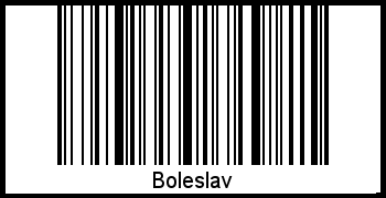 Boleslav als Barcode und QR-Code