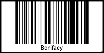 Interpretation von Bonifacy als Barcode