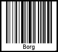 Interpretation von Borg als Barcode
