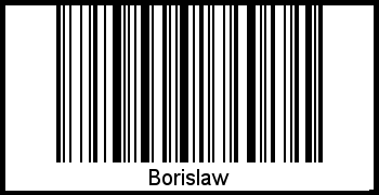 Barcode des Vornamen Borislaw