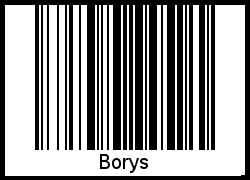 Interpretation von Borys als Barcode