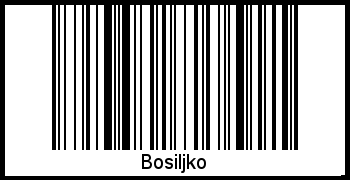 Interpretation von Bosiljko als Barcode