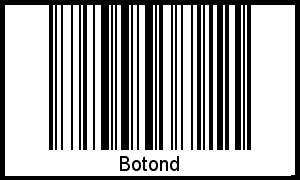Interpretation von Botond als Barcode
