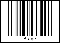 Brage als Barcode und QR-Code
