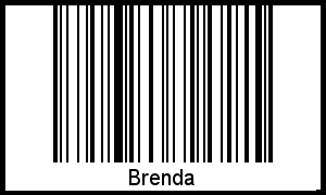 Interpretation von Brenda als Barcode