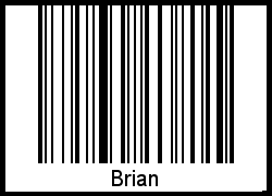 Barcode des Vornamen Brian