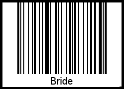 Barcode-Grafik von Bride