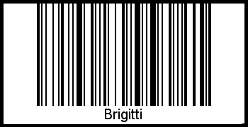 Barcode des Vornamen Brigitti