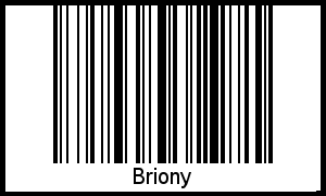 Briony als Barcode und QR-Code