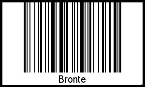 Barcode des Vornamen Bronte