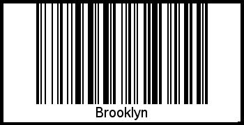Der Voname Brooklyn als Barcode und QR-Code