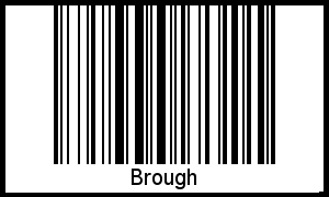Der Voname Brough als Barcode und QR-Code