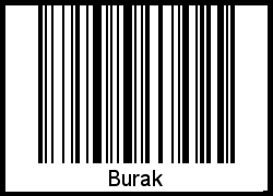 Interpretation von Burak als Barcode