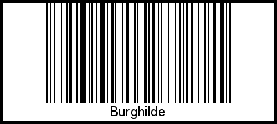 Interpretation von Burghilde als Barcode