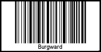 Burgward als Barcode und QR-Code