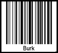 Burk als Barcode und QR-Code