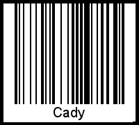 Cady als Barcode und QR-Code