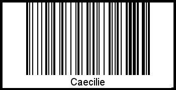 Caecilie als Barcode und QR-Code