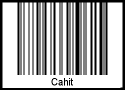 Cahit als Barcode und QR-Code